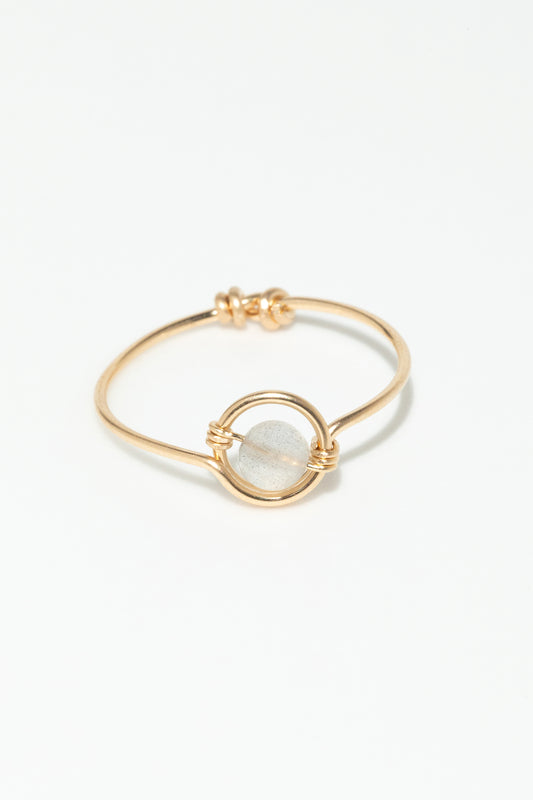 Swan Ring - Labradorite