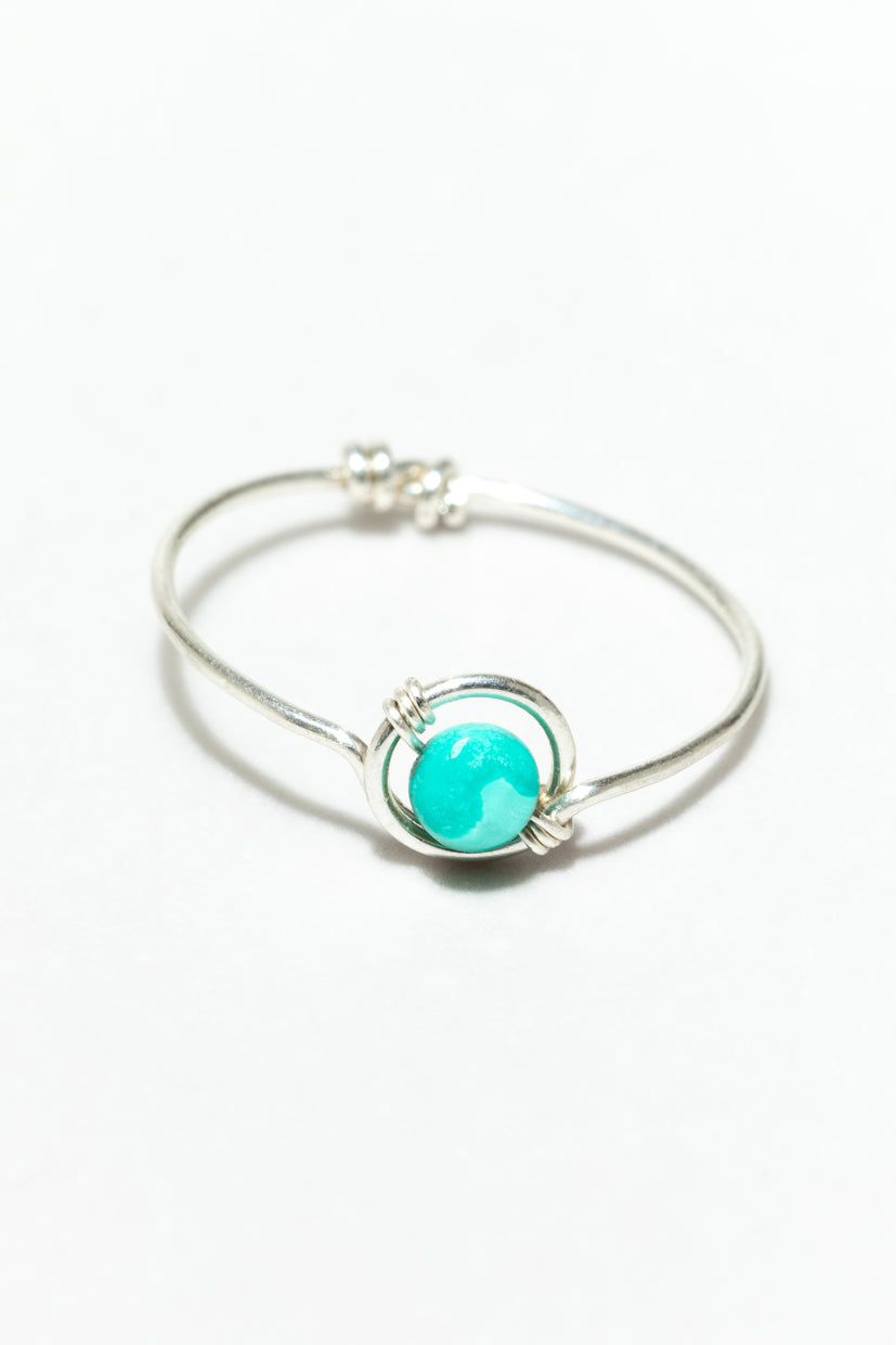 Swan Ring - Turquoise Silver