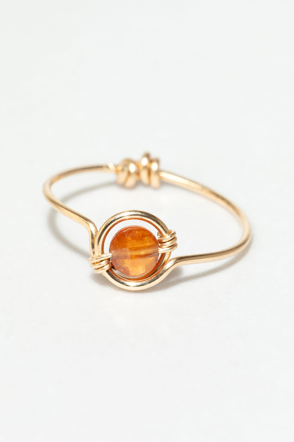 Swan Ring - Hessonite