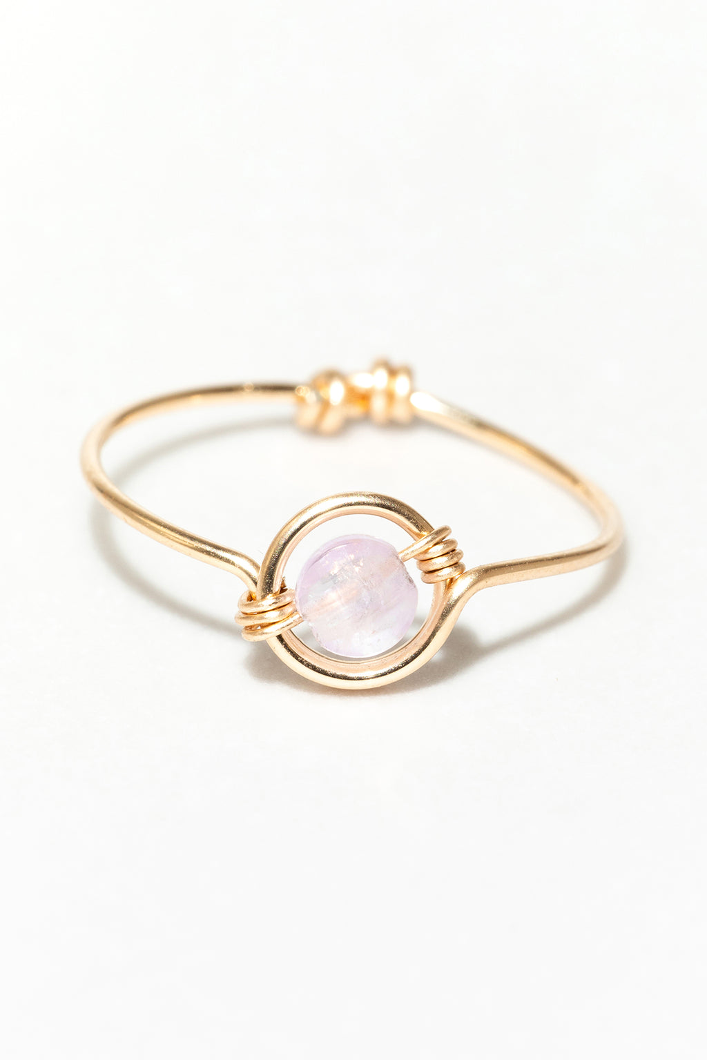 Swan Ring - Purple Jade