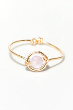 Swan Ring - Purple Jade