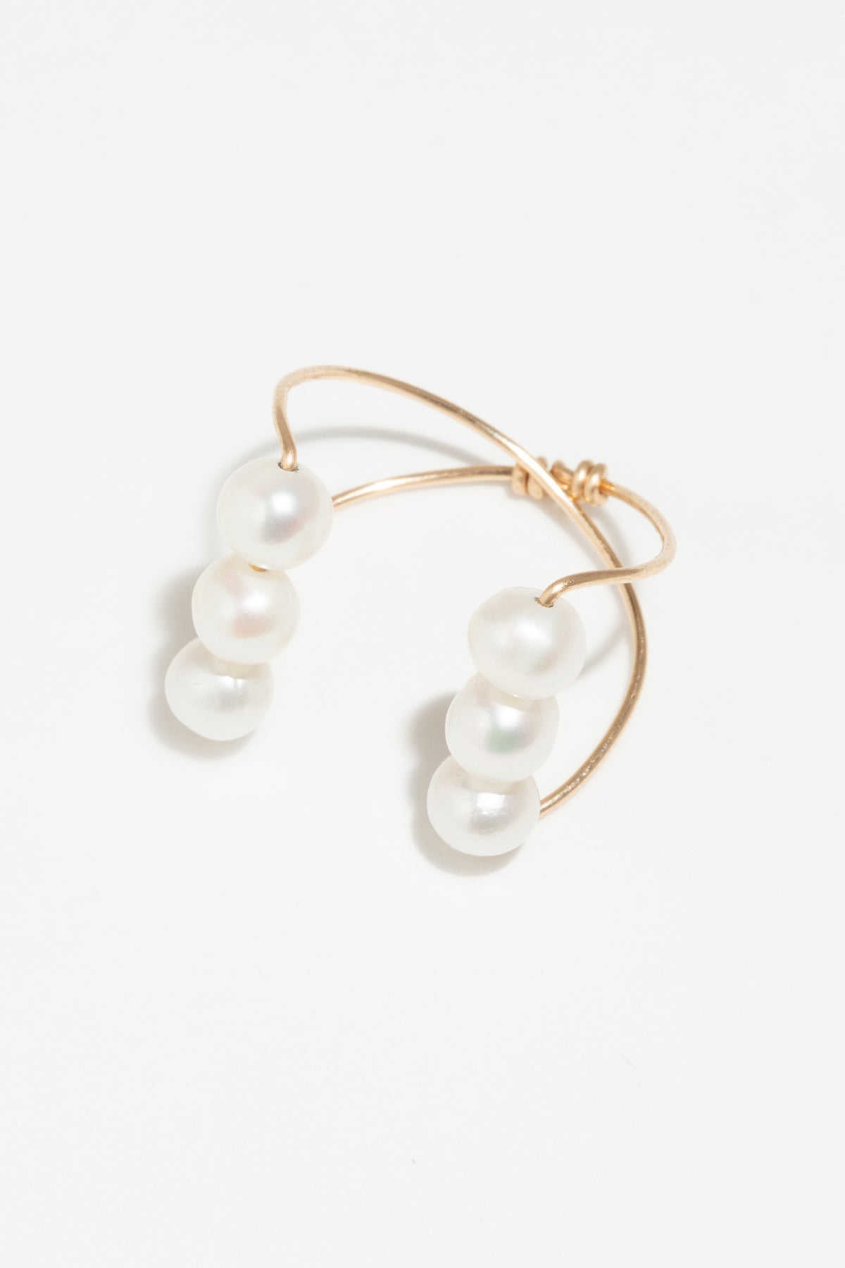 Large Sand Ring - Cultured Pearl