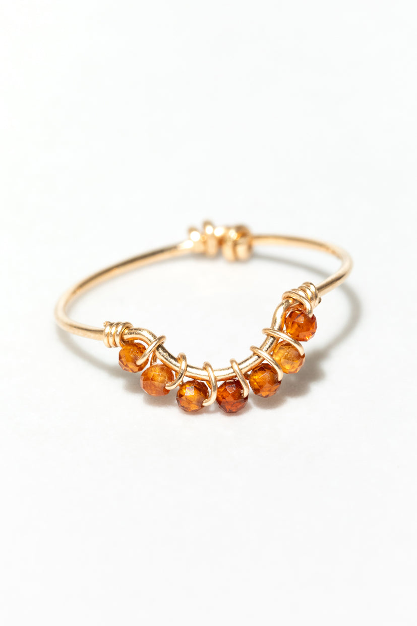 Frida Ring - Orange Garnet