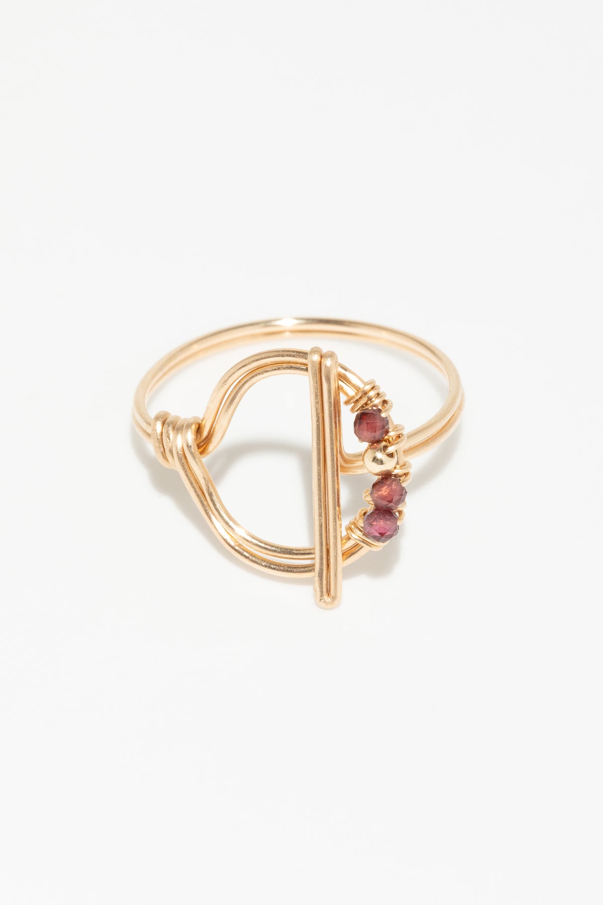 Gold Ring - Garnet