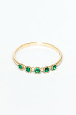 Sonia Ring - 750‰ Gold - Emerald