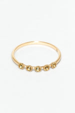 Sonia Ring - 750‰ Gold - Yellow Sapphire