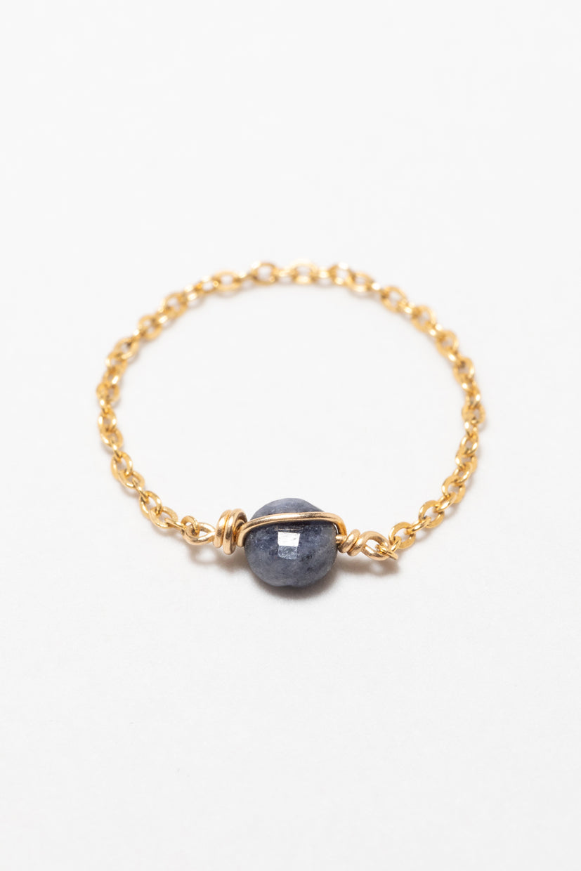 Stella chain ring - Sapphire