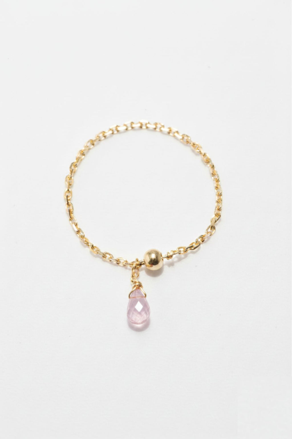 Mia Ring – 750‰ Gold – Light Pink Sapphire