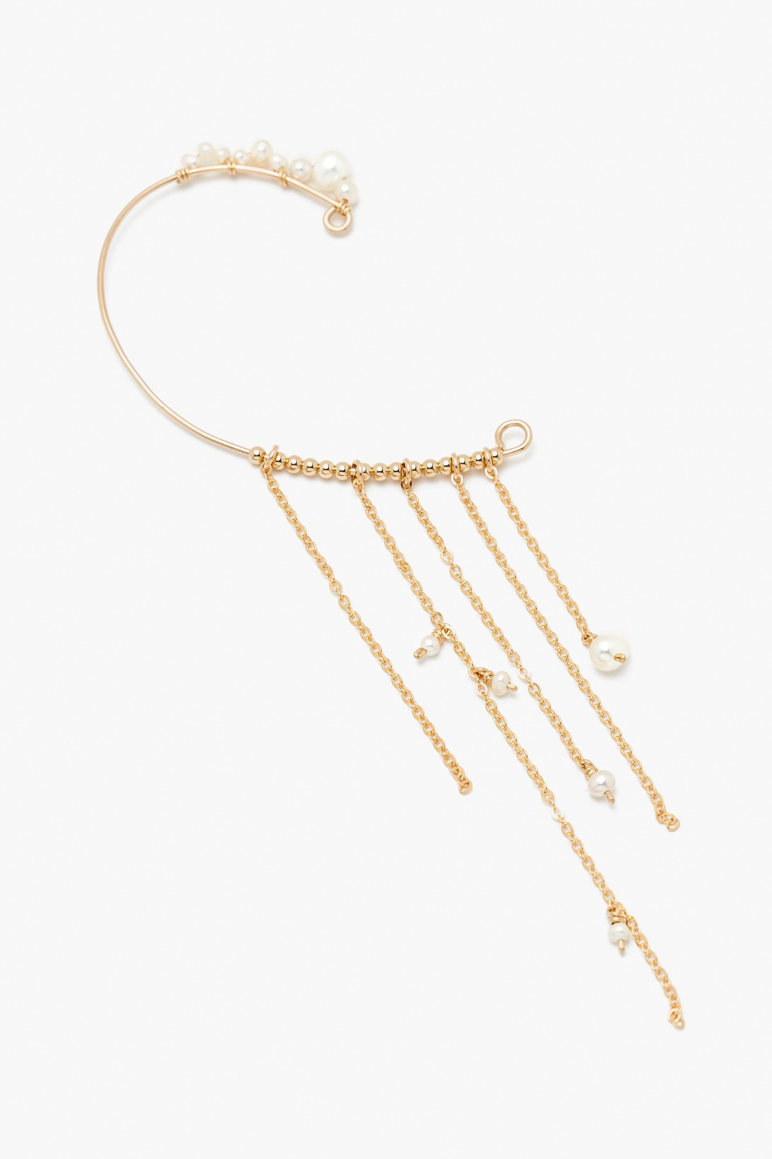 Fringe earrings - Envolée de perles