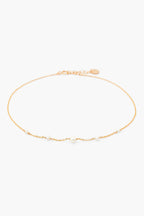 Chance ankle chain - Cultured pearls