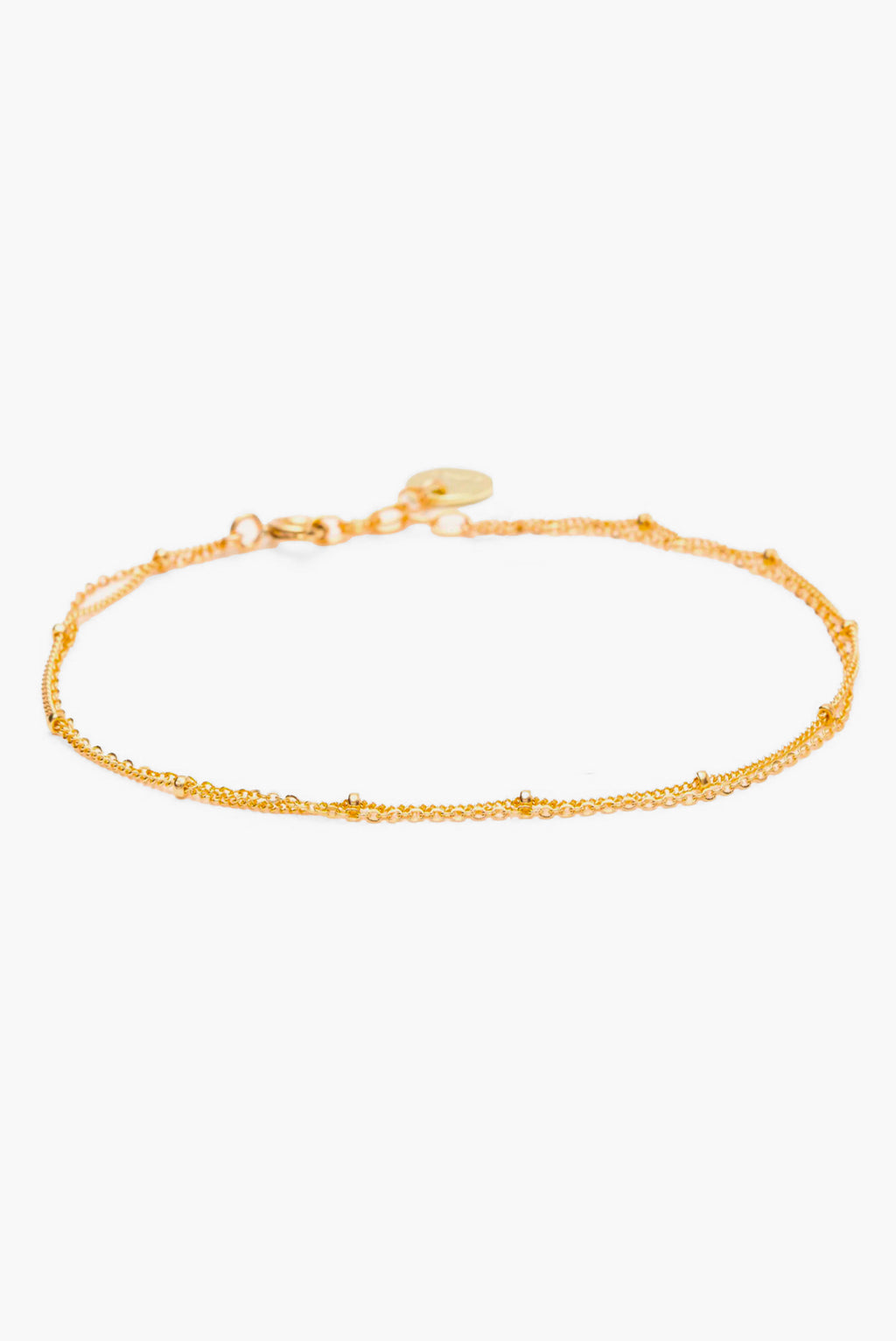 Satellite double chain bracelet