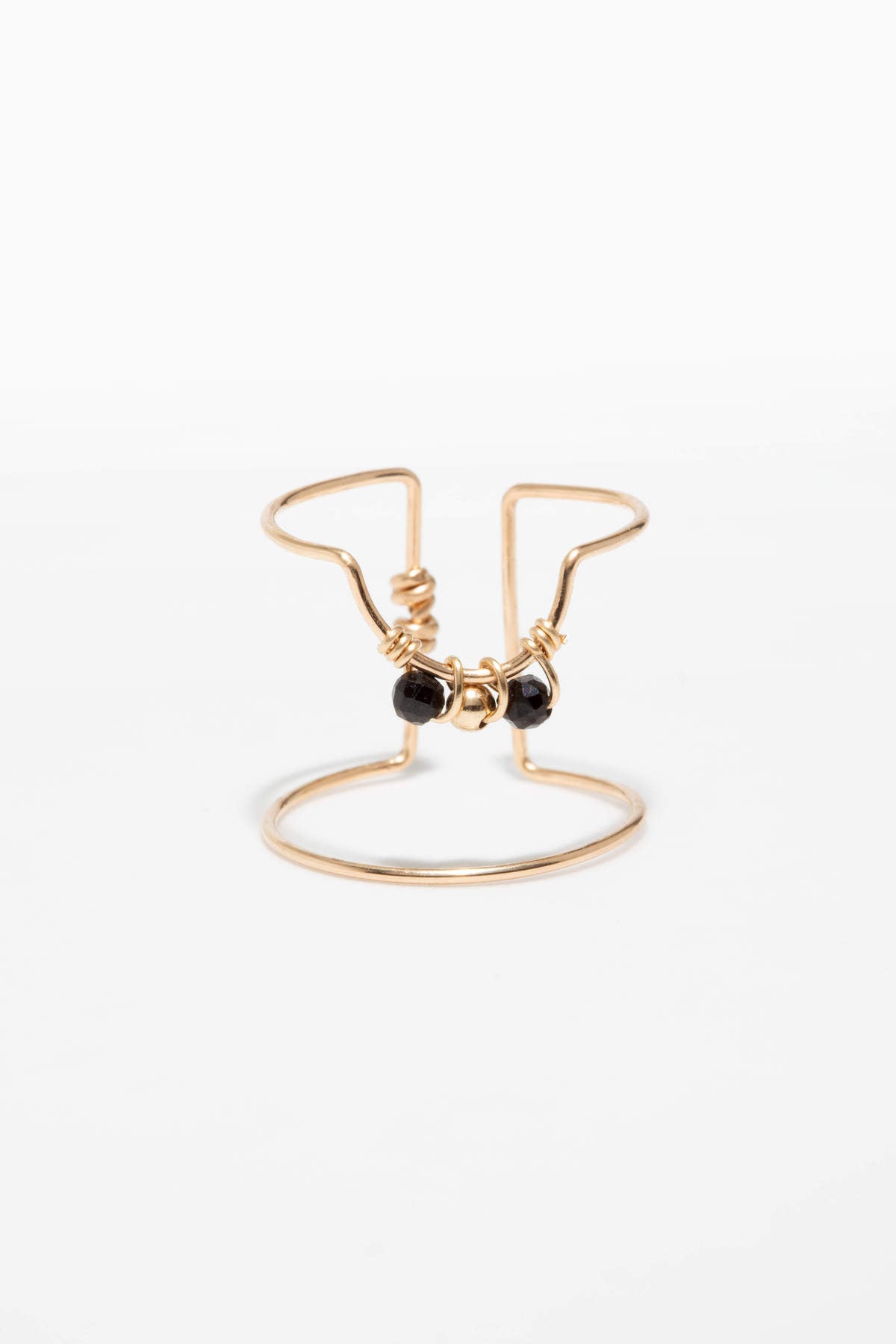 Woven nail ring - Spinel