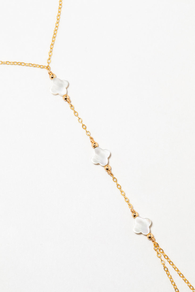 Swan hand jewel - Mother of pearl