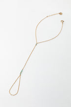 Théa hand jewel - Emerald