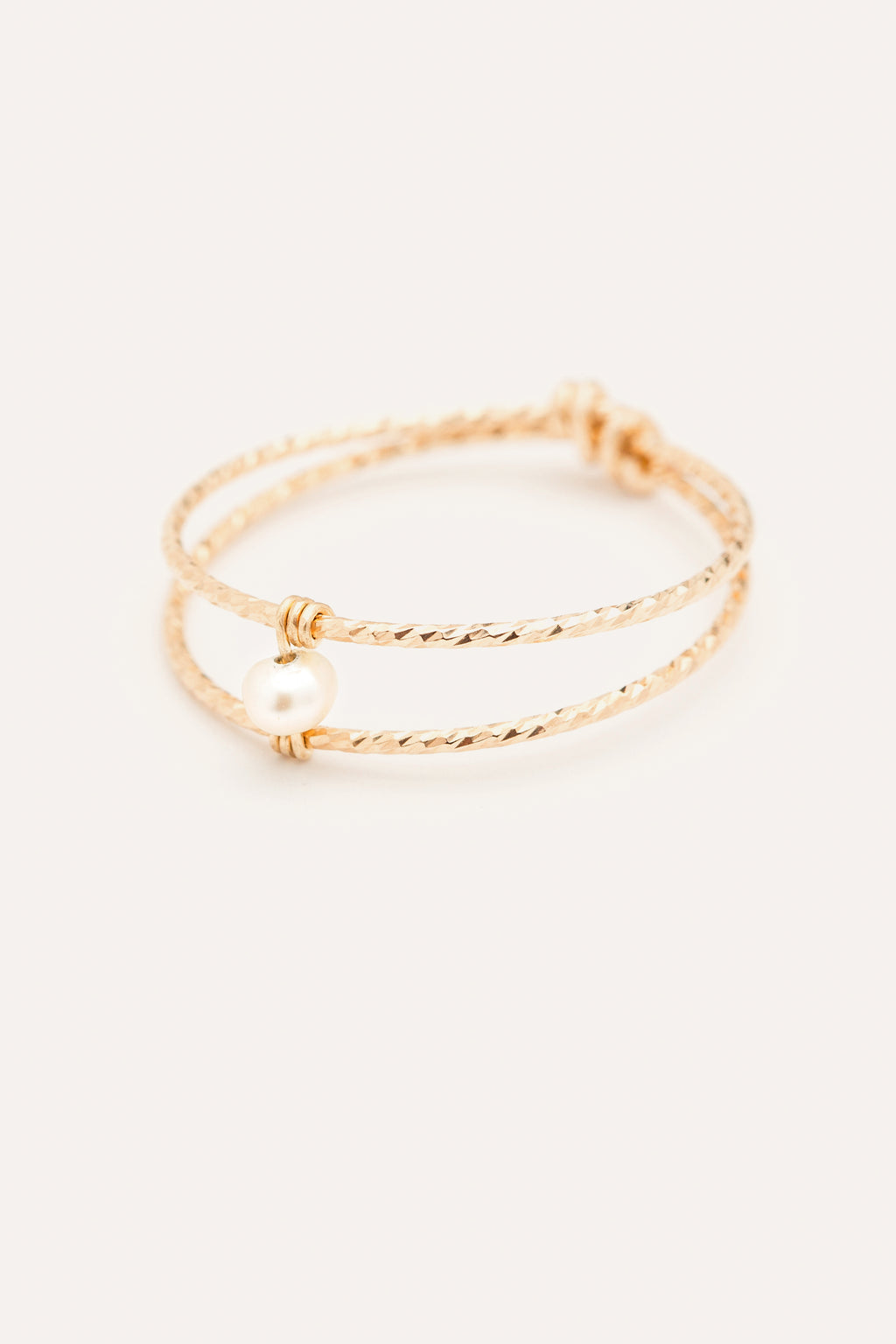 Double Éclat ring - Cultured pearl