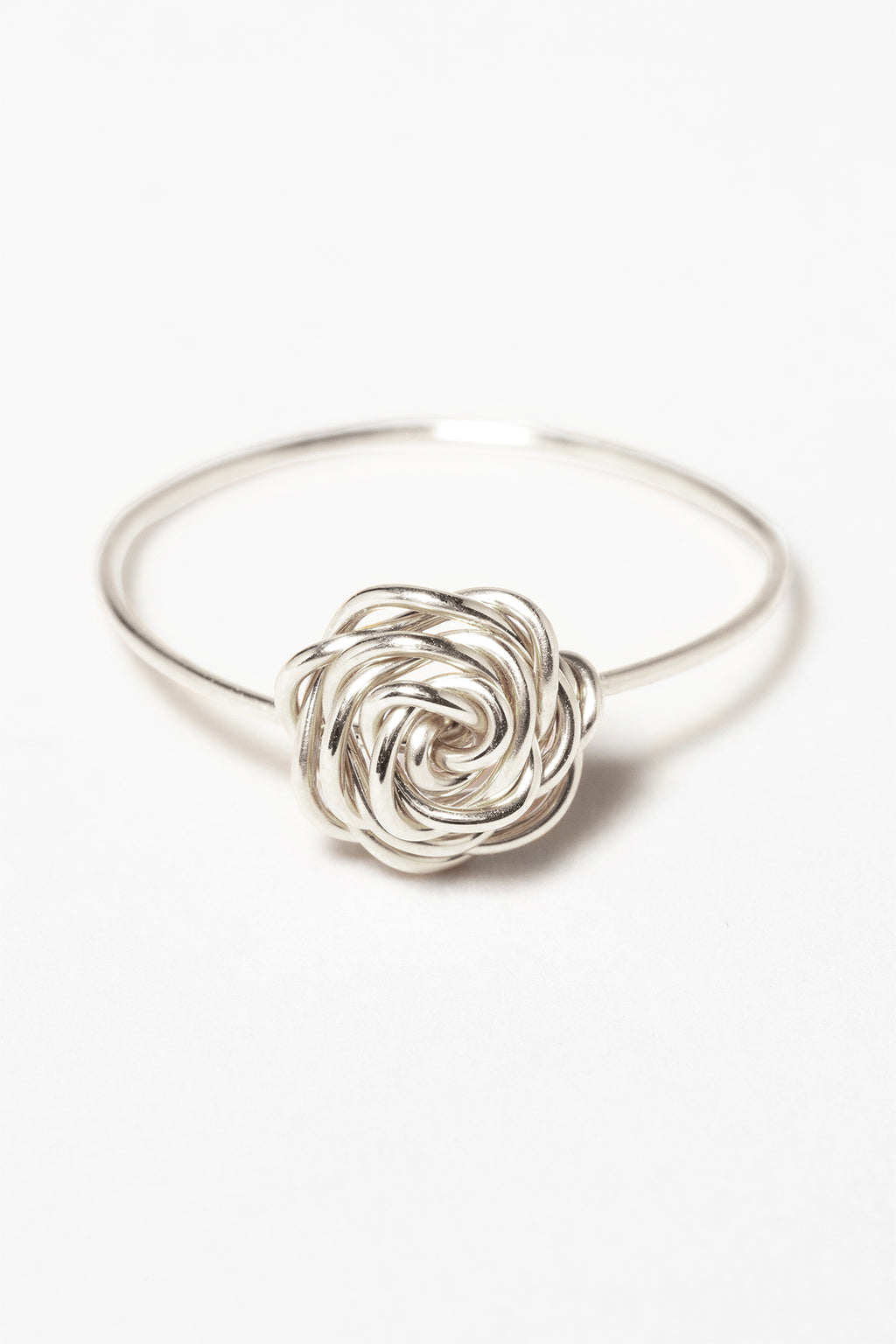 Twisted flower ring - Silver