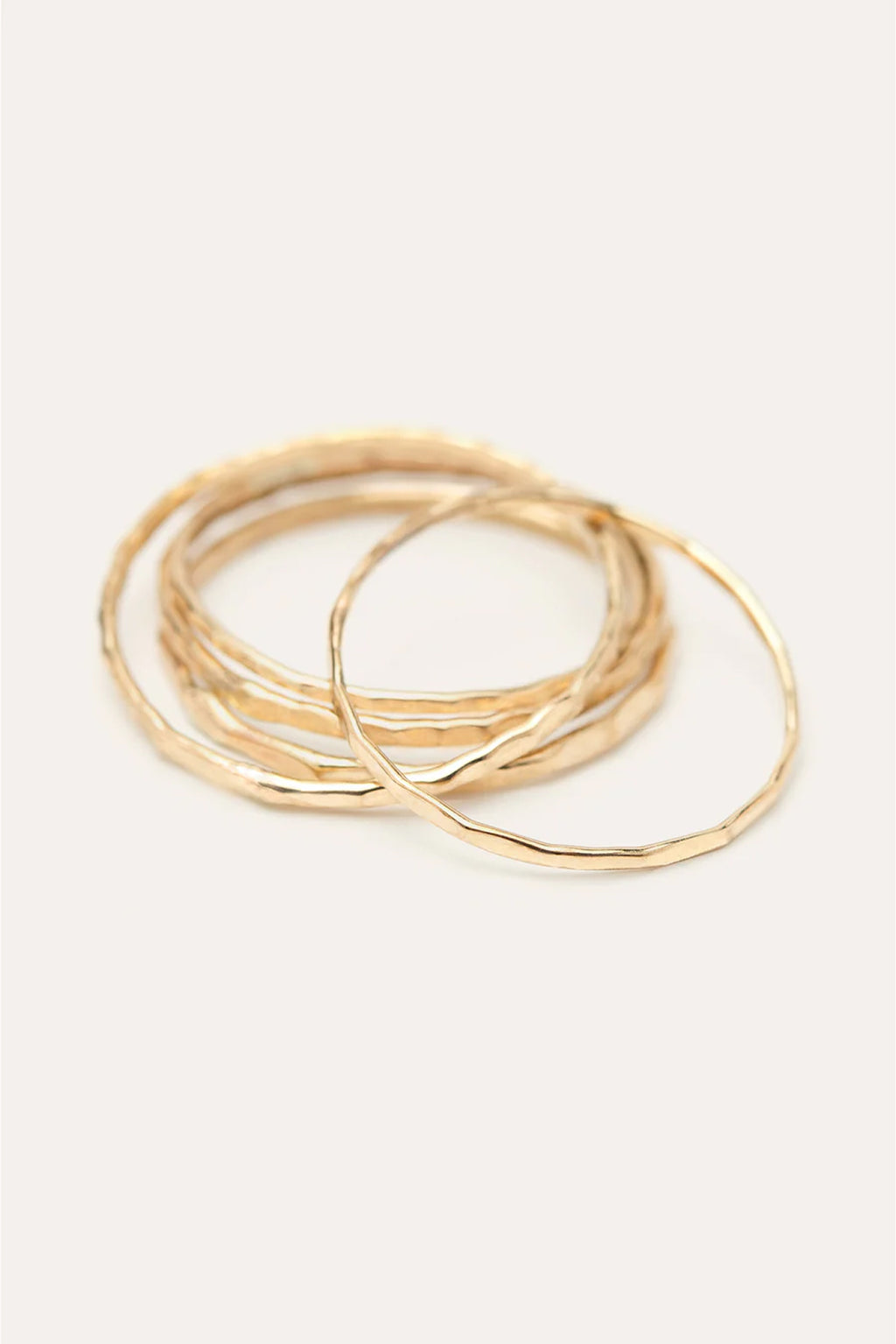 Hammered ring box - 750‰ gold