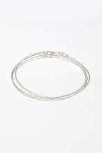 Set of 3 sparkle bangles - Silver