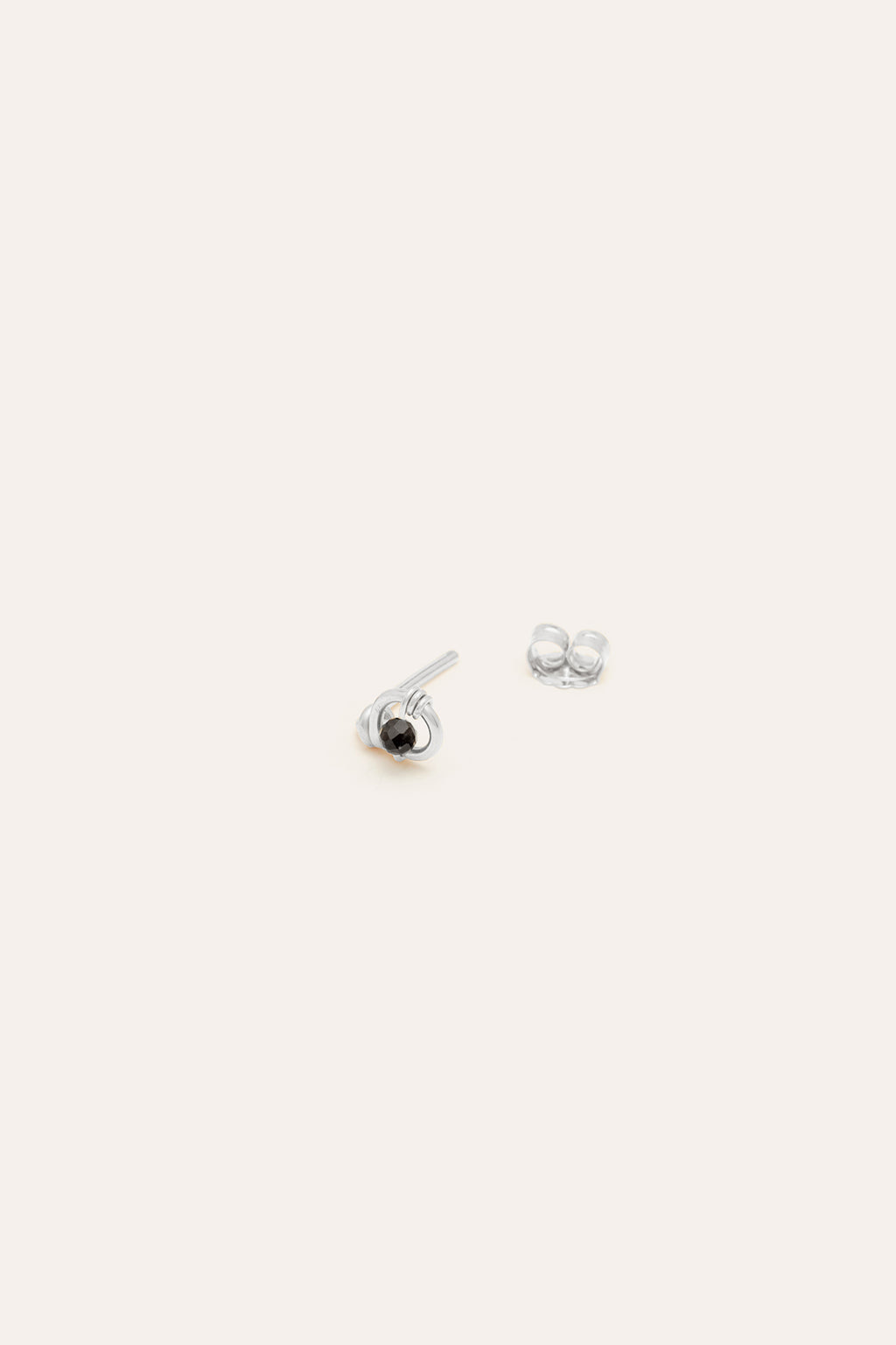 Coquile stud - Agate - Silver
