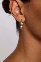 Mira Creoles - Cultured Pearl
