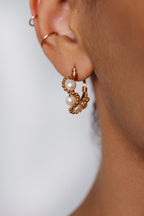 Mira Creoles - Cultured Pearl