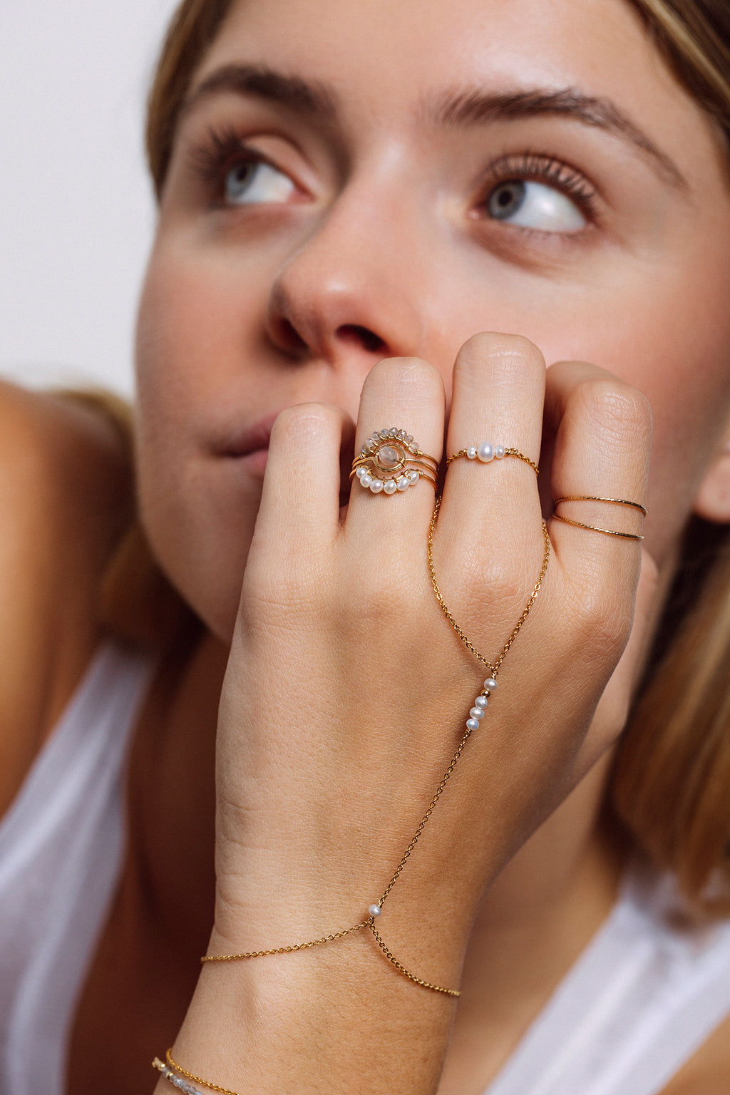 Swan Ring - Labradorite