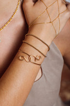 Double Queen Necklace-Bracelet - Gold