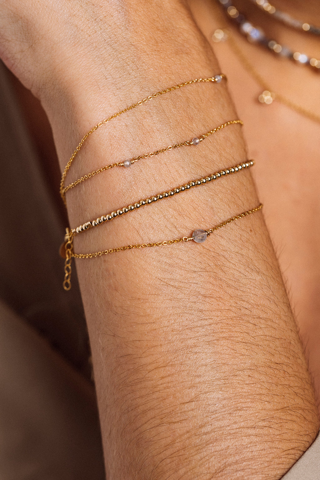 Bracelet - Labradorite Satellite Necklace
