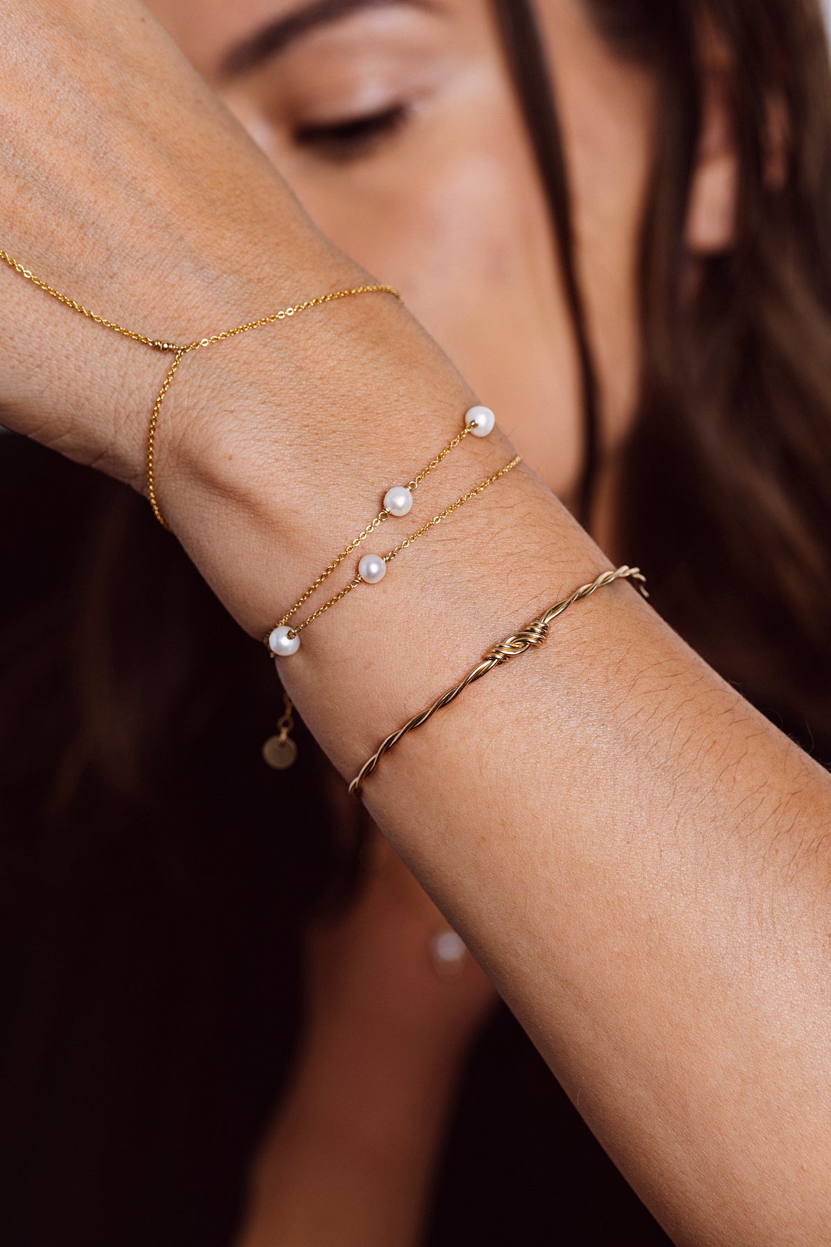 Bracelet - Sol Necklace - Cultured pearl