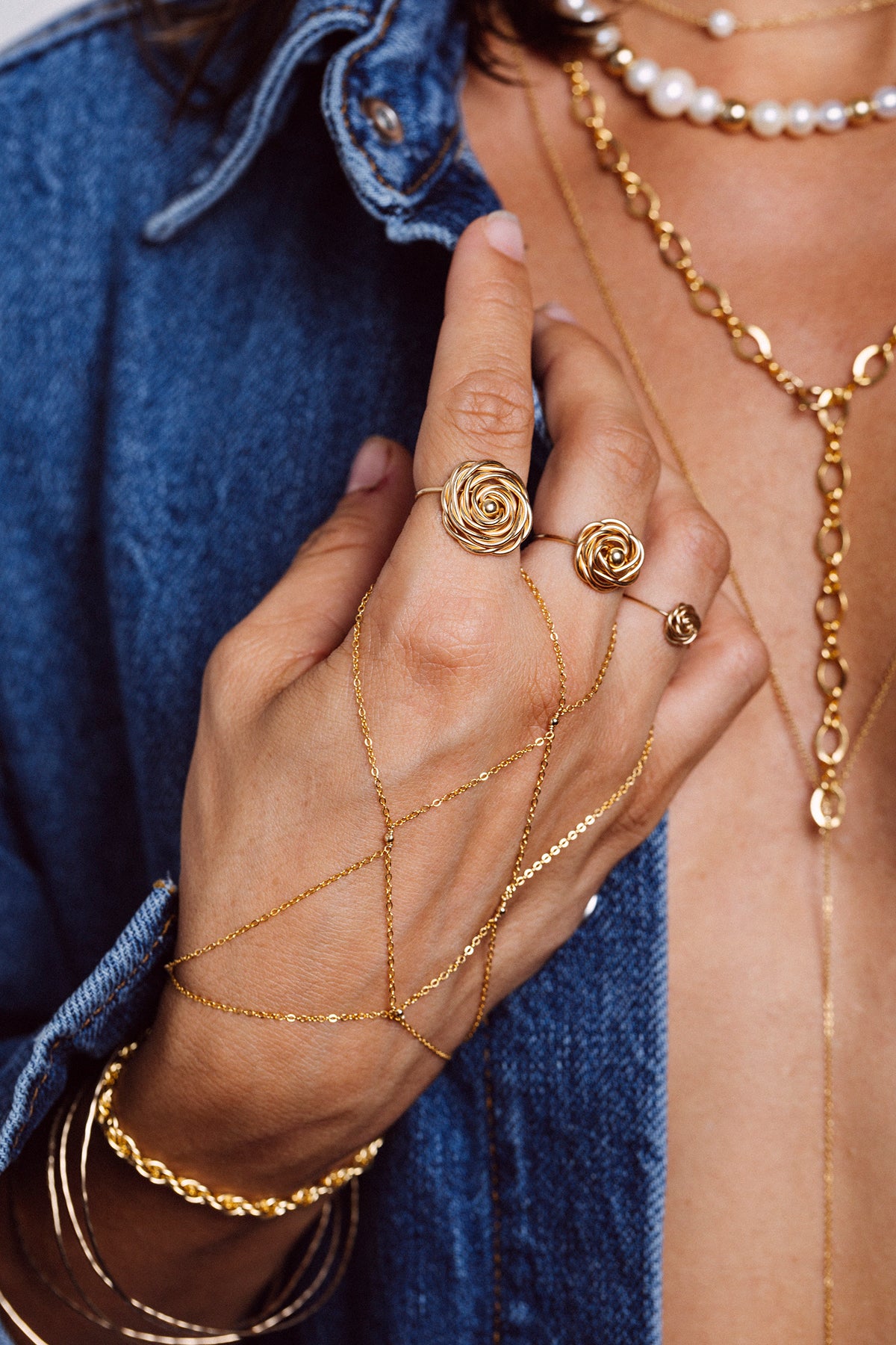 Medium Rosa Ring - Gold