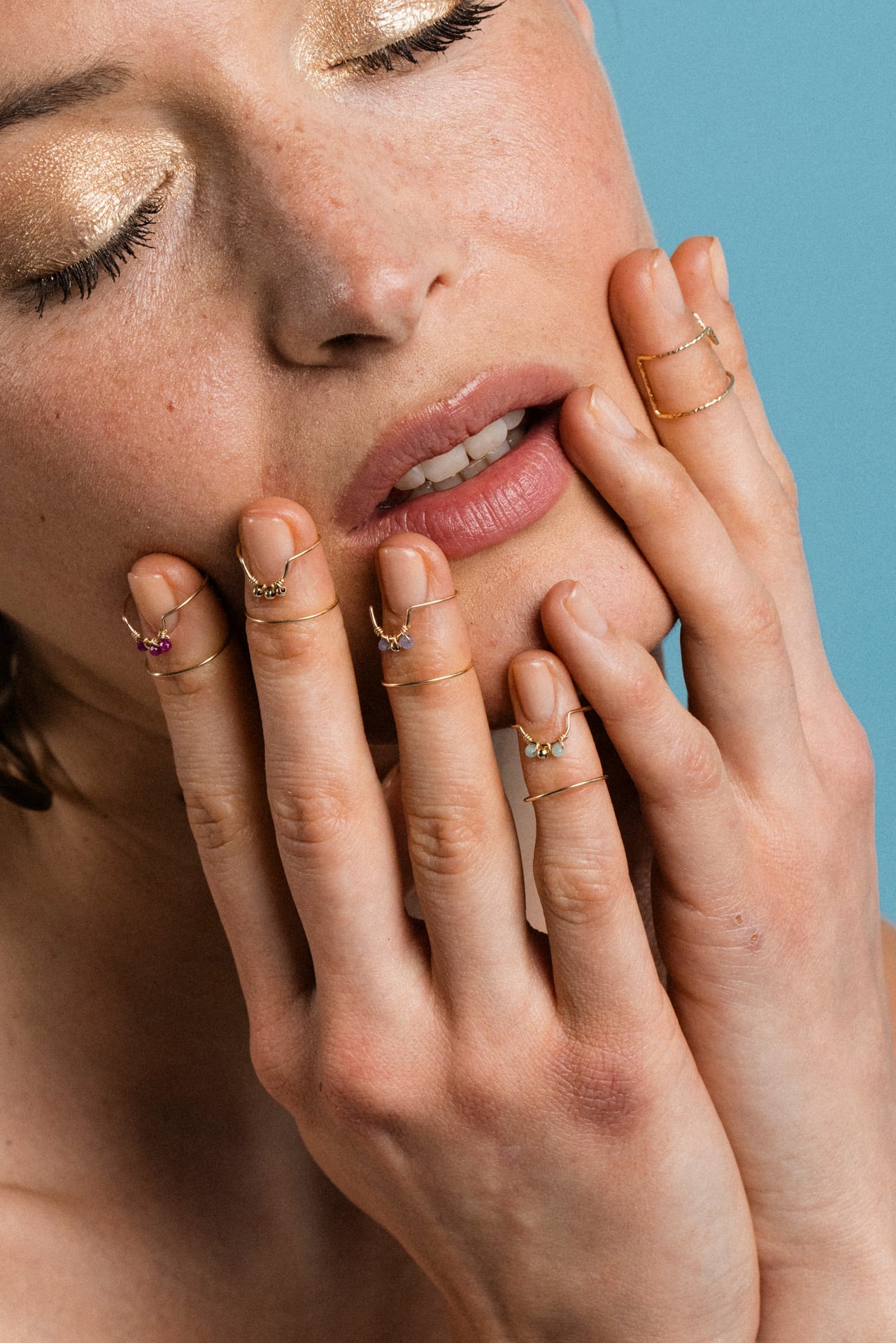 Weaving Nail Ring - Tanzanite