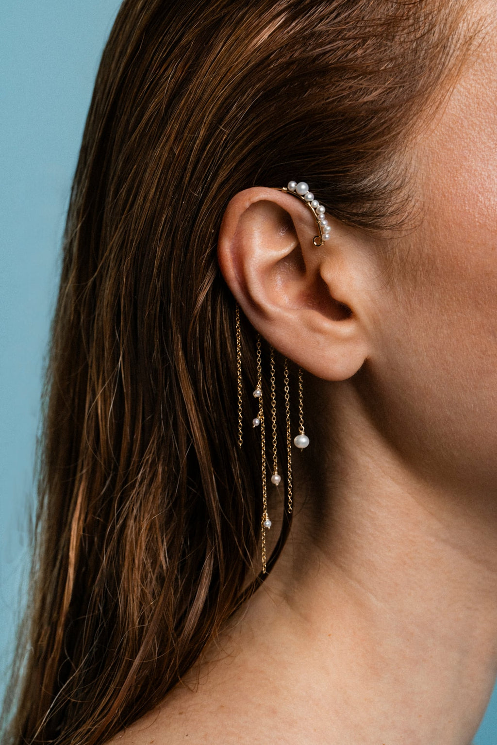 Fringe earrings - Envolée de perles