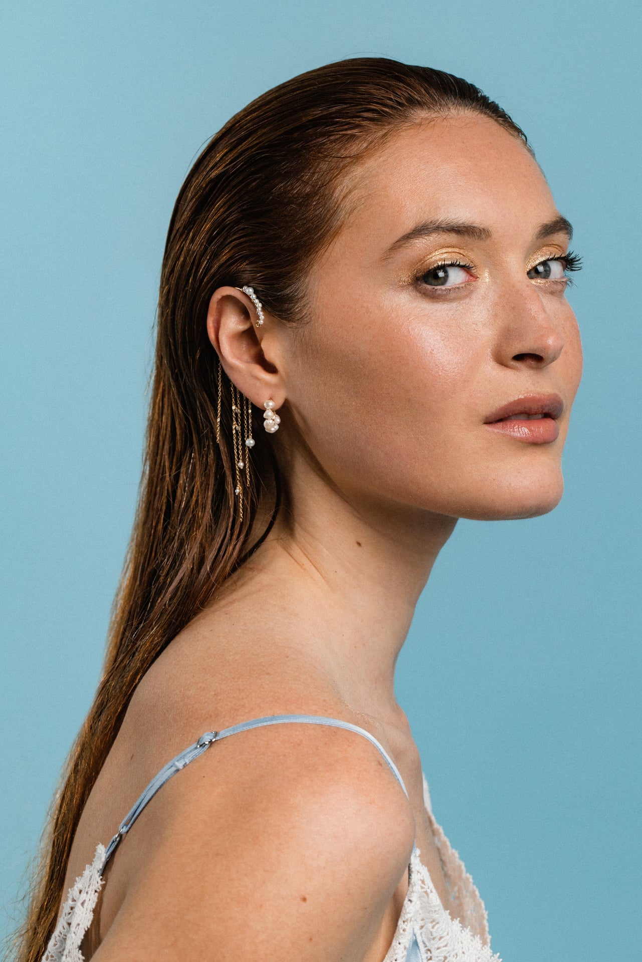 Fringe earrings - Envolée de perles