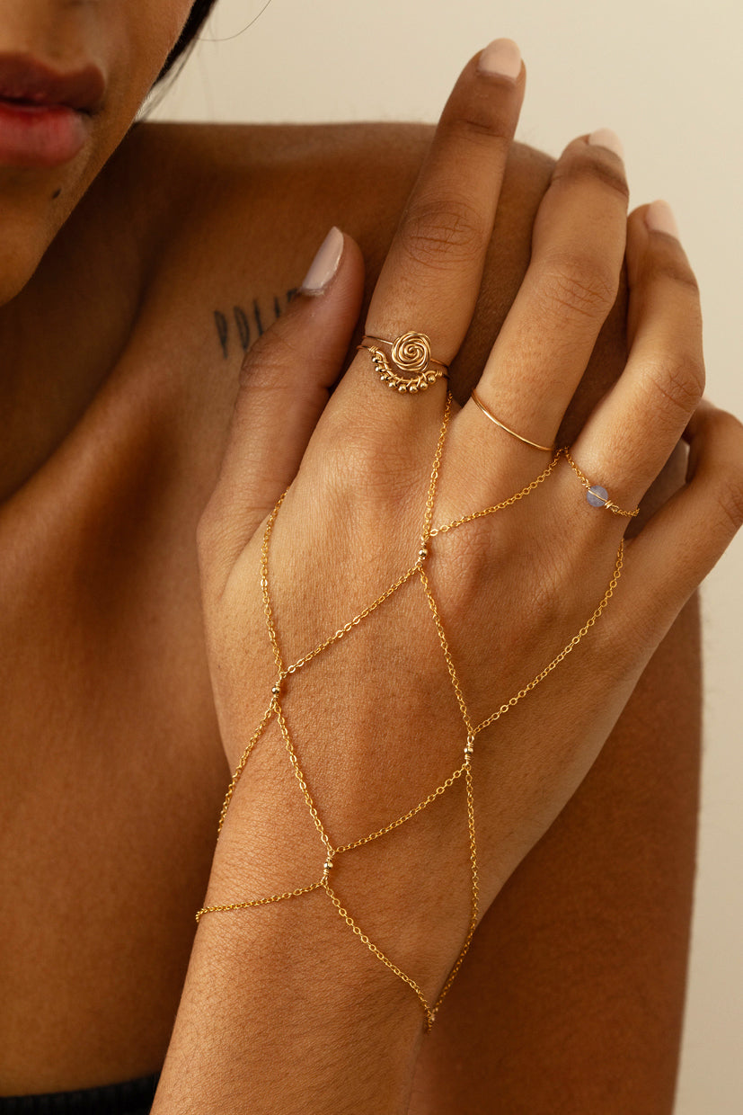 Half Moon Lace Ring