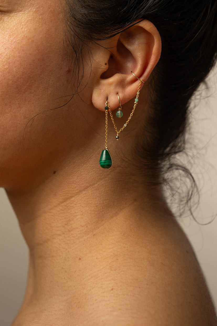 Stella mini hoop earrings