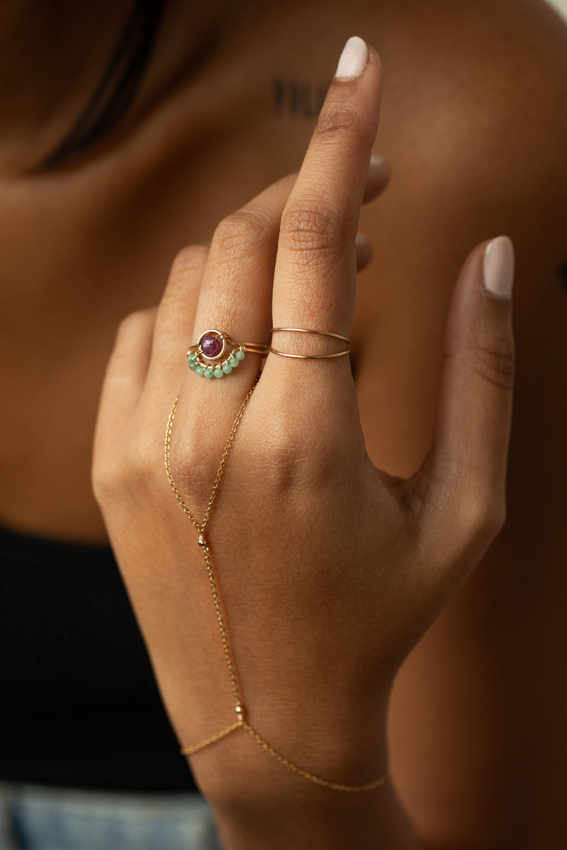 Essential double ring
