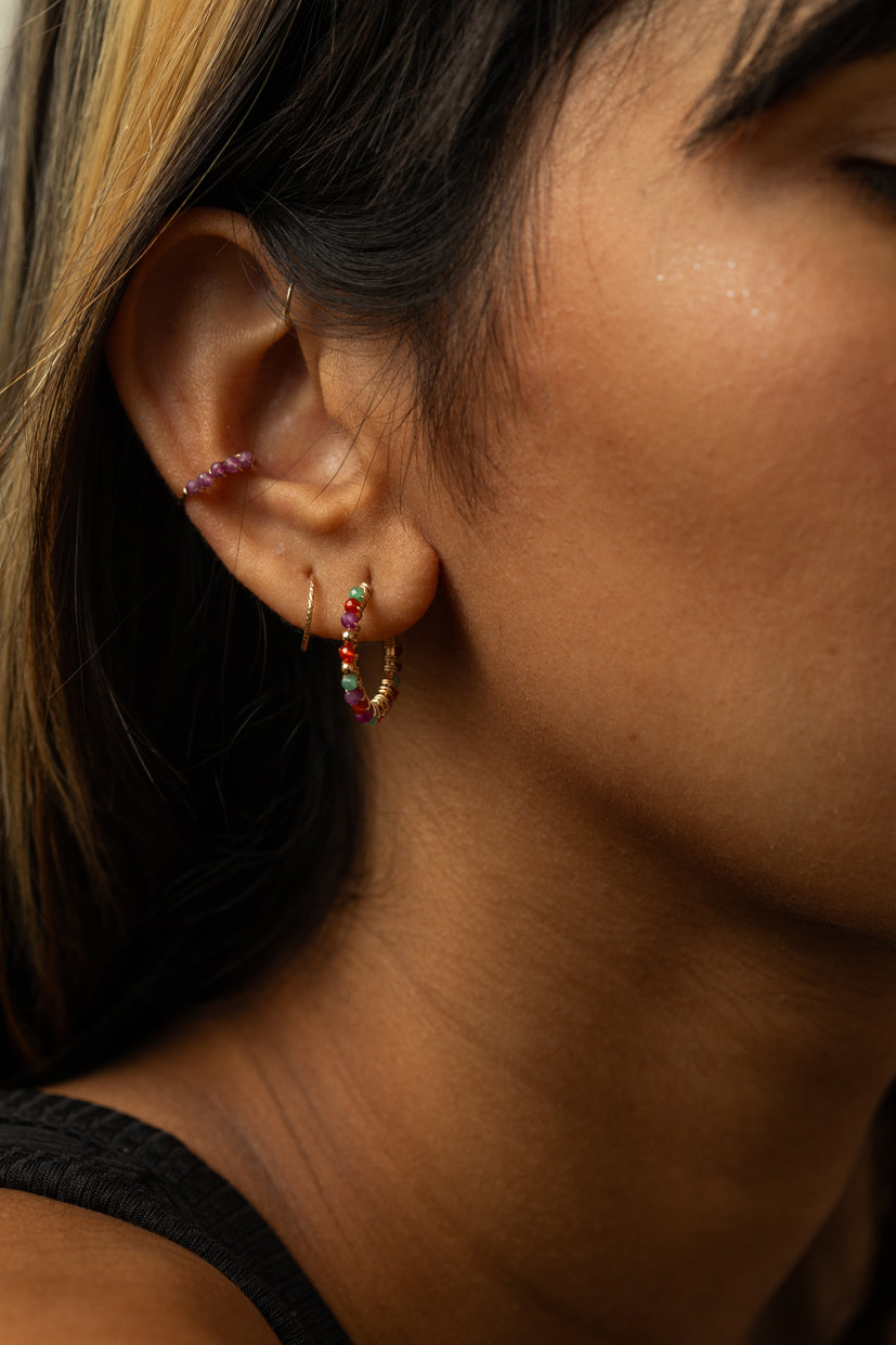 Diana Piercing - Ruby - 750‰ Gold