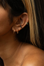 Beaded hoop earrings
