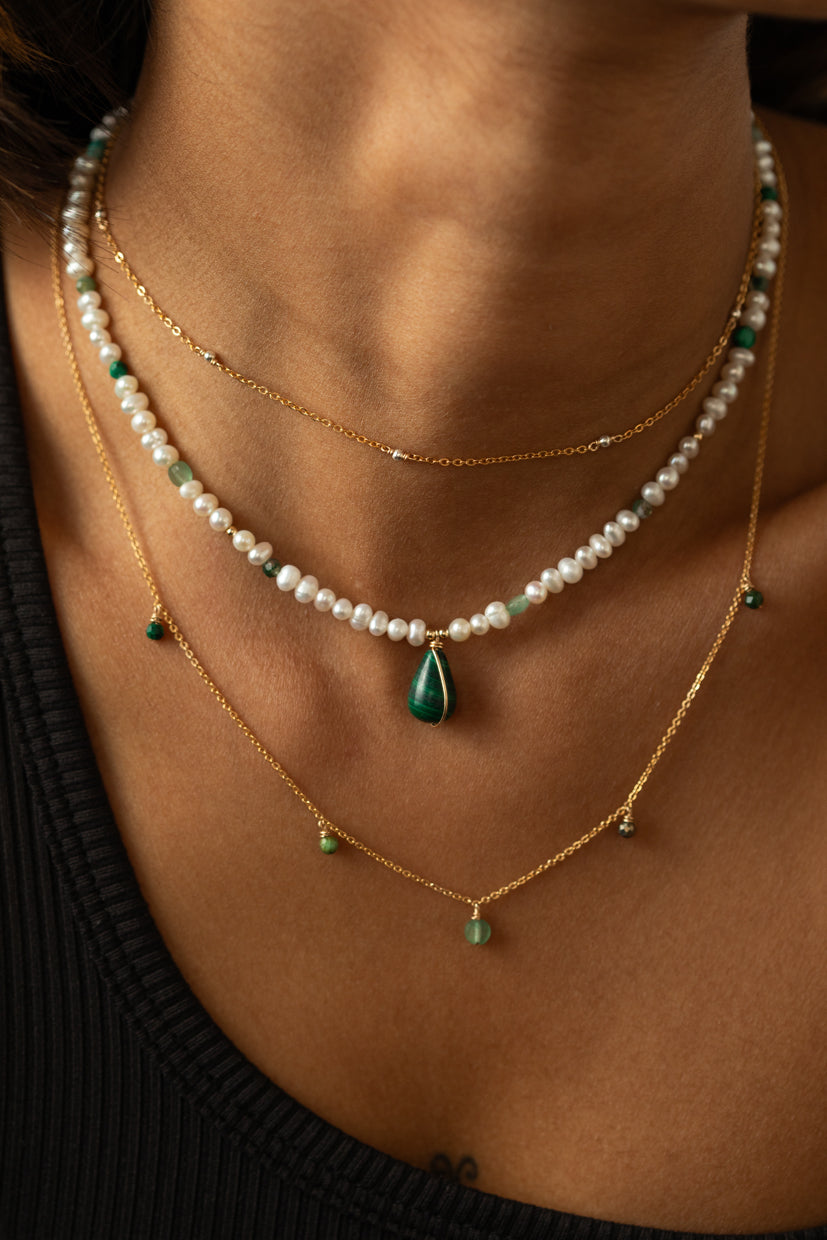 Damascus Necklace - Mint