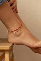 Chance ankle chain - Cultured pearls