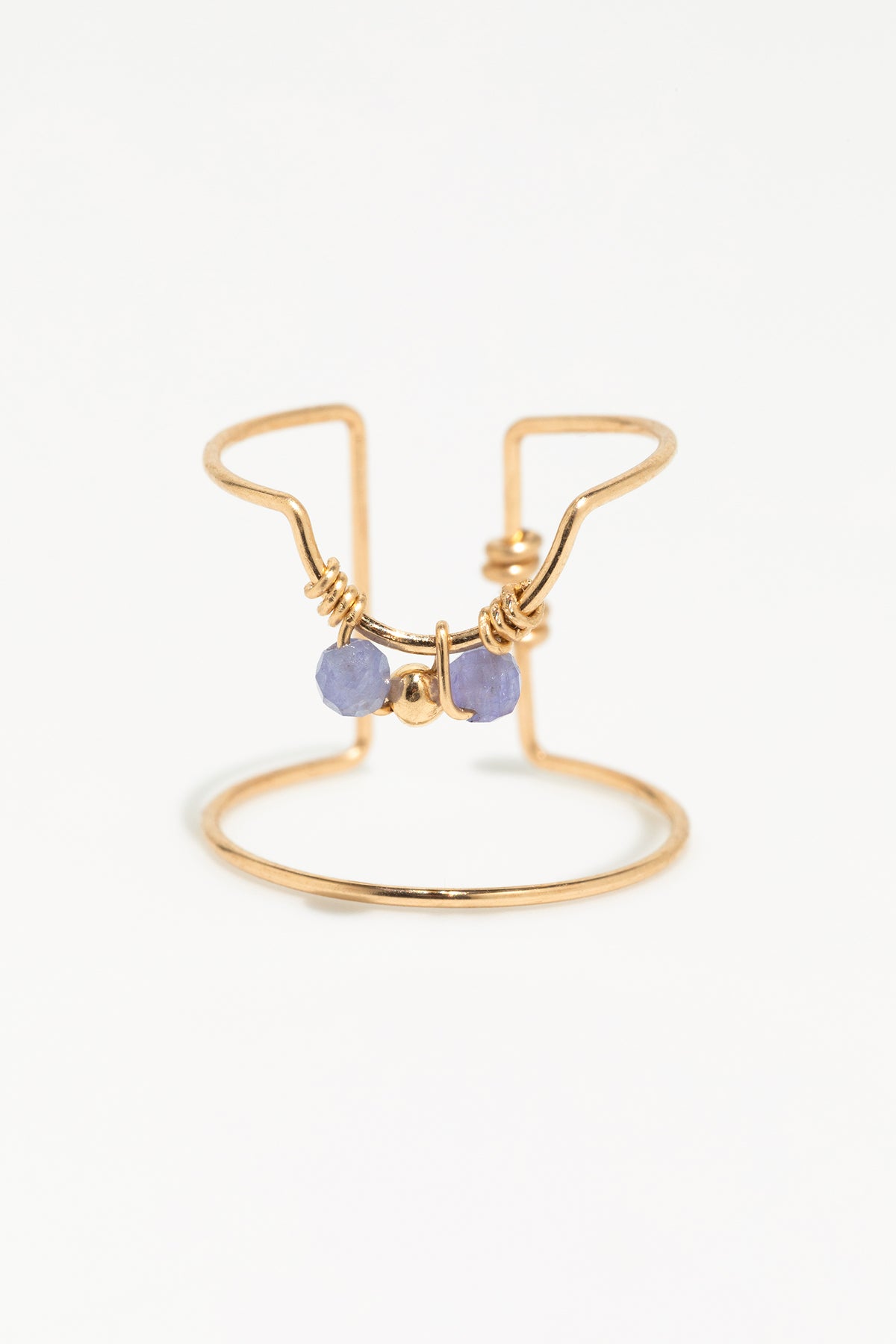 Weaving Nail Ring - Tanzanite