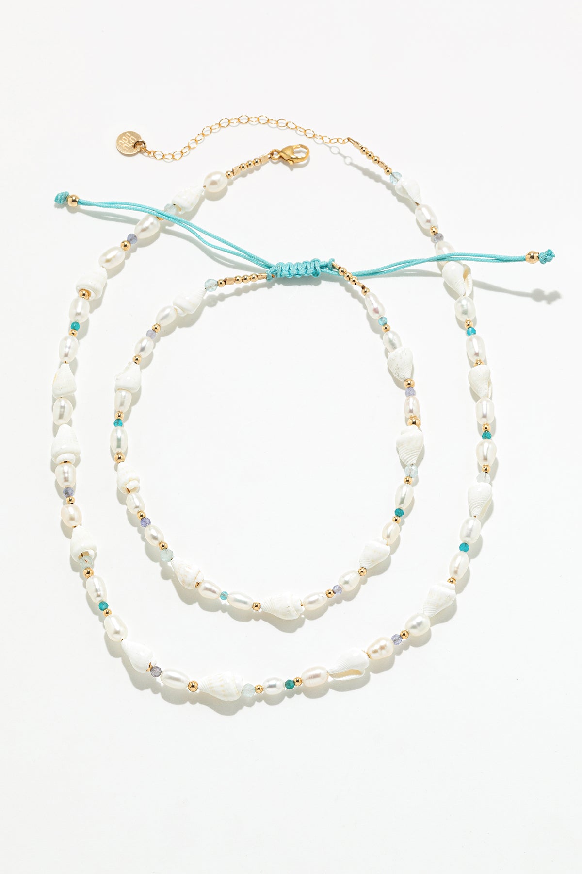 Venus Shell Necklace and Anklet Gift Set