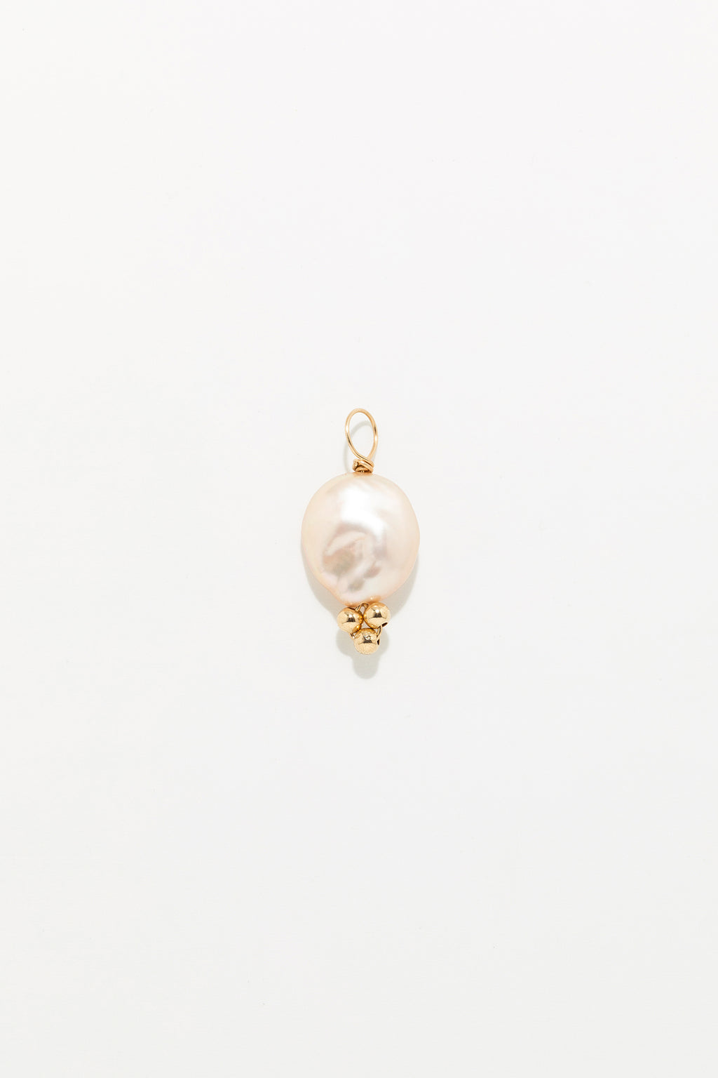Large Bell Pendant - Cultured Pearl