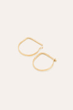 Mini Hammered Creoles - 750‰ Gold