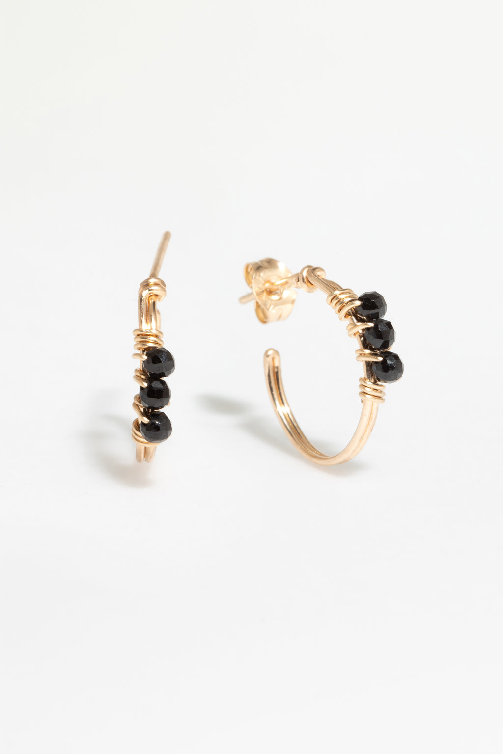 Thea Creole Hoop Earrings - Spinel