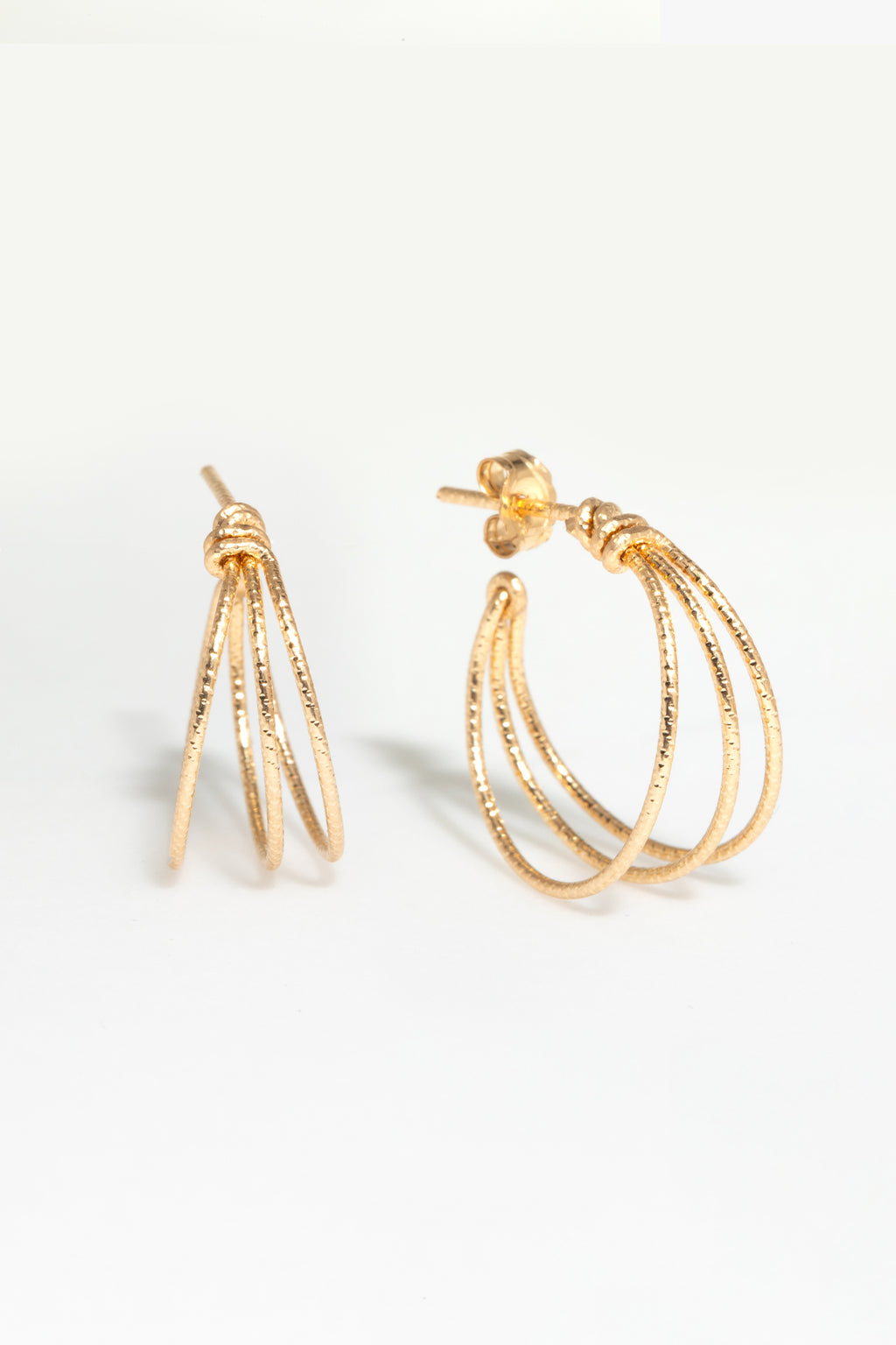 Small Triple Hoops - Sparkling