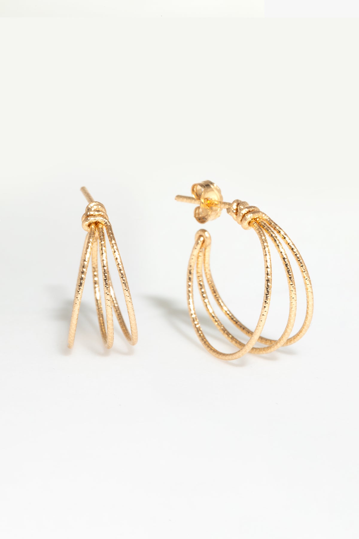 Small Triple Hoops - Sparkling