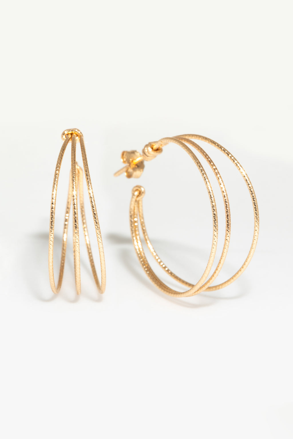 Triple Creole Hoops - Shimmering
