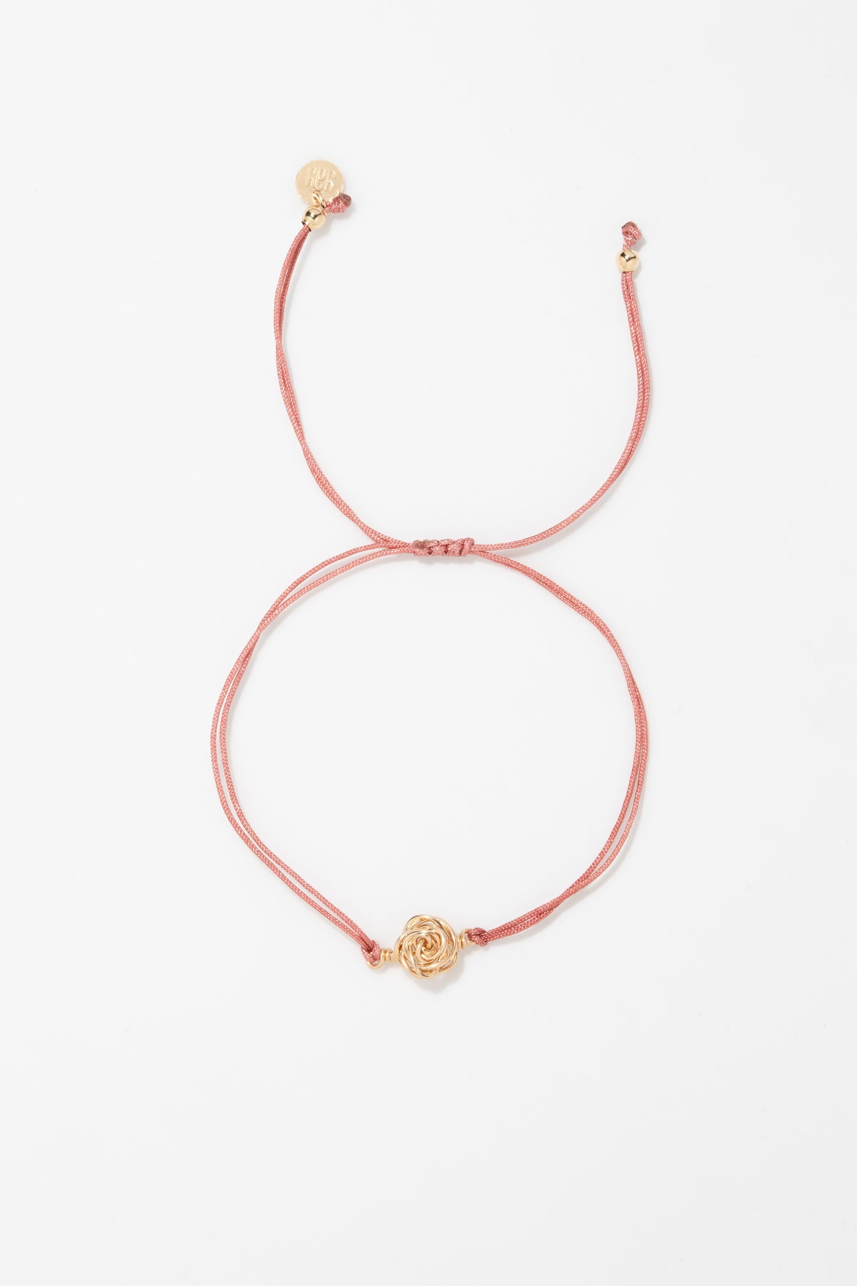 Rosa Cord Bracelet - Pink
