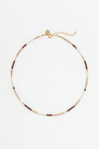 Collier-bracelet Queen Chichis à plat avec sa chaîne de réglage, pierres de 2 mm